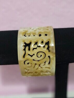 Vintage Lattice Cut Out Costume Bangle Bracelet
